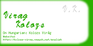 virag kolozs business card